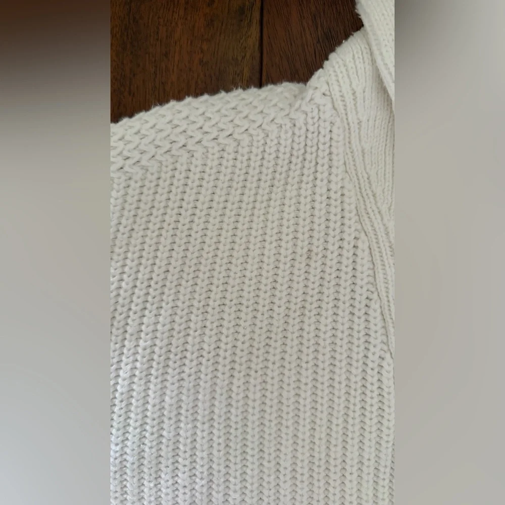 Polo Ralph Lauren Men’s Ribbed 100% Cotton Shawl Collar White Knit Cardigan Sz M